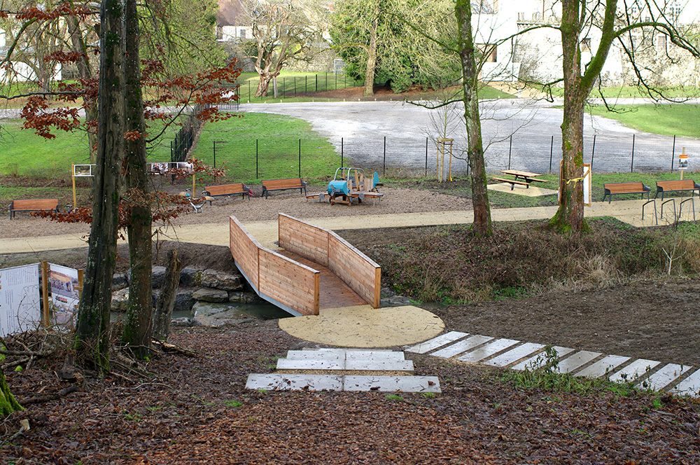 AMENAGEMENT DU PARC DES DUCS A FLORENNES par arpayge paysagiste