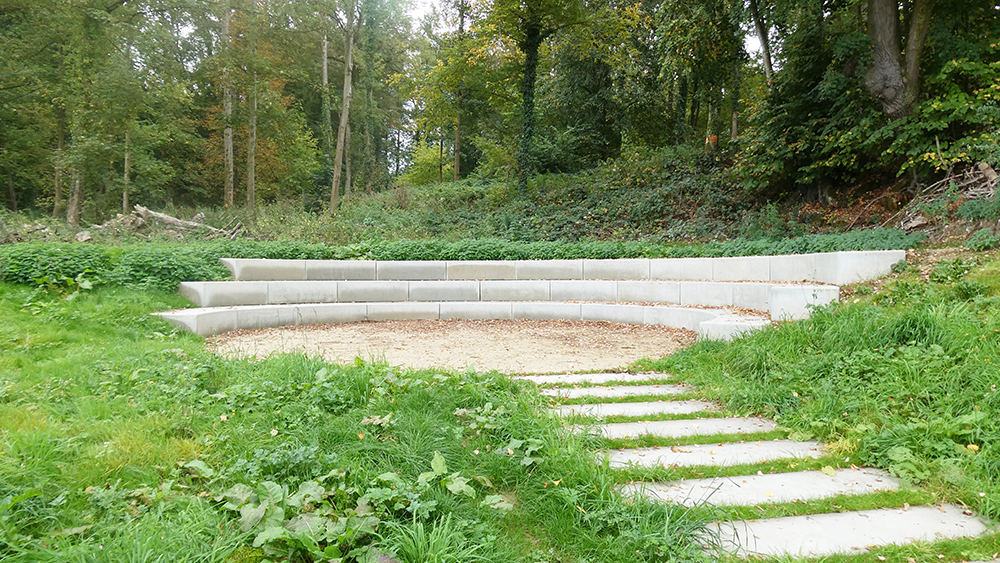 AMENAGEMENT DU PARC DES DUCS A FLORENNES par arpayge paysagiste